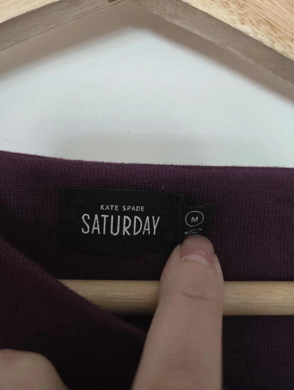 Kate Spade Saturday Purple 100% Cotton Long Sleeve Dress Size M